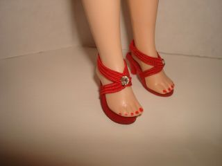 Vtg 1950s Jill Vogue Doll Shoes 3501 - Fit Little Miss Revlon/toni/fashion/10 "