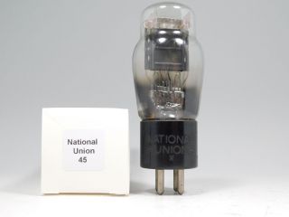 National Union 45 Vintage Tube Engraved Base Foil Dimple Getter (test 110)