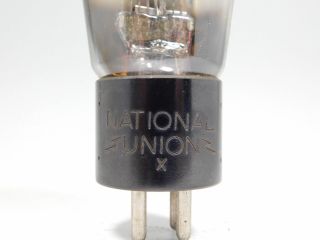 National Union 45 Vintage Tube Engraved Base Foil Dimple Getter (Test 110) 2