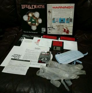 Life & Death (1988) By Software Toolworks For Ibm Pc Dos Big Box Complete