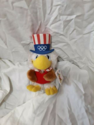 Vintage 1984 Sam The Olympic Eagle Official 9 " Plush With Tags Los Angeles 8250