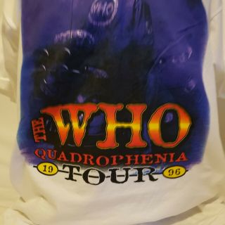 Vintage THE WHO concert tshirt XL mens Quadrophenia Tour 1996 Single Stitch 2