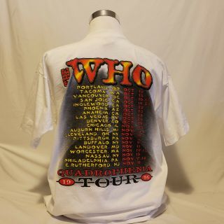 Vintage THE WHO concert tshirt XL mens Quadrophenia Tour 1996 Single Stitch 3