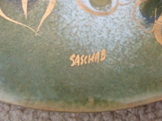 Vintage Sascha Brastoff Enamel On Copper Grape Plate 3