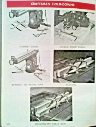 1971 - 81 Sears Craftsman Handbook Circular Saw Blades,  Power Tool Vintage brochure 4