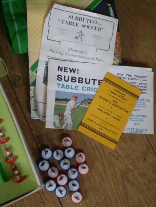 VINTAGE BOXED SUBBUTEO TABLE SOCCER CONTINENTAL SET 3