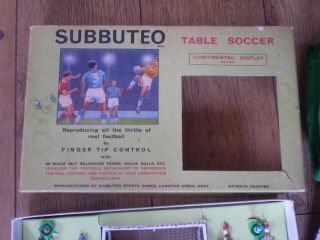 VINTAGE BOXED SUBBUTEO TABLE SOCCER CONTINENTAL SET 4