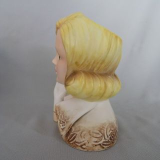 Vintage Lefton Lady Head Vase 624 - 4