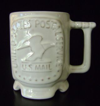 Frankoma Pottery Us Mail Post Office Technical Center Norman Ok Vintage Mug Cup