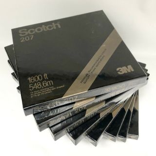 8 Scotch 207 1800 Ft 7 " X 1/4” Reel To Reel Tape
