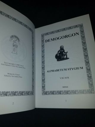 Demogorgon,  Alphabetum stygium by Valenntin Scavr Res Satanae 31 of 100 3