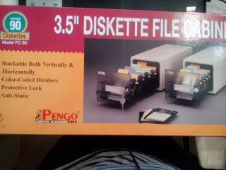 Pengo 31/2 " Diskette Box For 90 Disk 