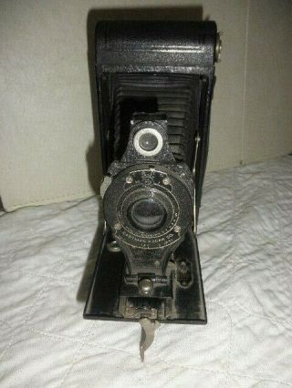 Vintage 1920s Kodak No.  2 Folding Cartridge Hawk - Eye Model B Camera