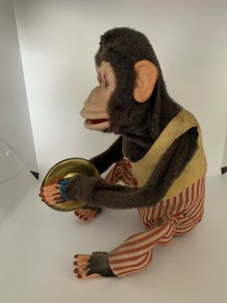 VINTAGE JOLLY CHIMP CLAPPING MONKEY BATTERY OPERATED TOY MADE IN JAPAN BY C.  K. 6