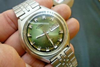 Mens 36mm Seiko Dx 17j Automatic 6106 - 7589 Gp Ss 7 1/4 " Wrist Watch 1973 Vintage