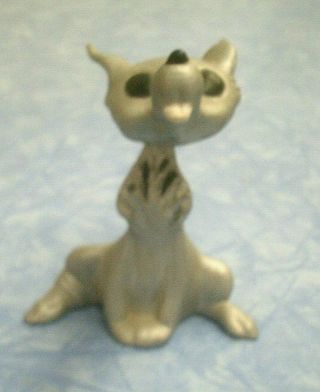 Vintage Ceramic Coyote / Wolf?? Figure (nodder / Bobblehead Maybe) 3 3/4 " Tall