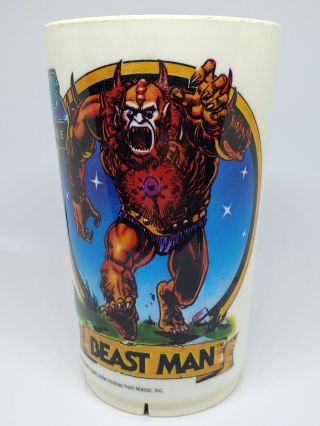 Vintage Masters Of The Universe Beast Man Man - At - Arms Plastic Deka Cup He - Man