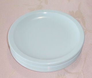 Vintage Texas Ware Melamine 6 Plates Salad 7.  25 " White 138 Plastic