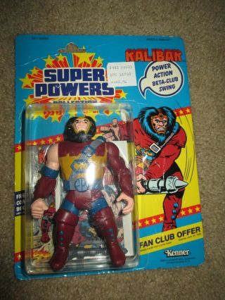 Vintage 1985 Kenner Powers Kalibak Complete With Open Card And Comic