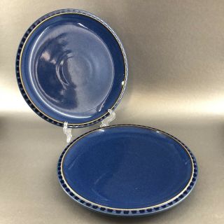 1 Of 2 Denby Reflex Luncheon Salad Plate Stoneware England Vintage Pottery Blue