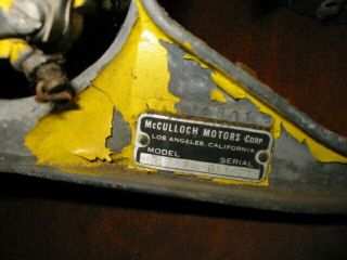 Vintage Mcculloch 47 Vintage Chainsaw Mcculloch go kart motor 4