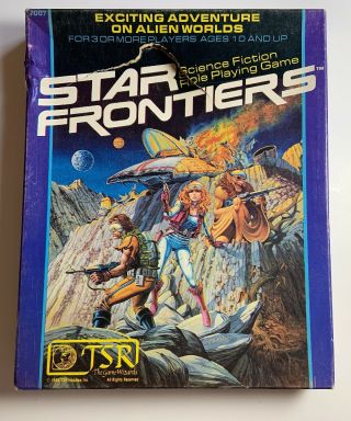 Vintage Star Frontier Game 1980s Role Playing Rpg 7007 Science Fiction Tsr