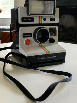 Vintage Polaroid Sx - 70 One Step Land Camera Rainbow White Instant Film W/q - Light