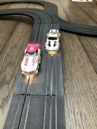 Vintage Tyco Monte Carlo Electric Racing Set Lighted Cars 2