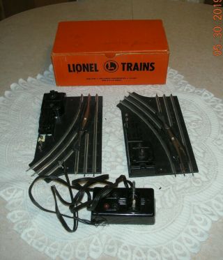 1 Pair Vintage 1122 Lionel Non - Derailing Remote Control 027 Switches