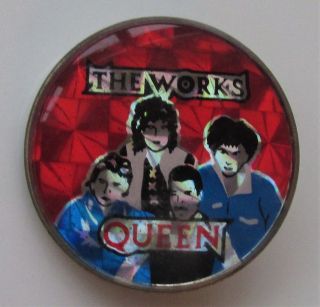 Queen The Vintage Metal Pin Badge From The 1980 