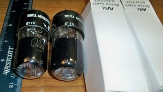 2 Strong Matched National Union Black Glass 6SN7GT Tubes 5