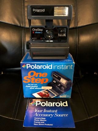 Polaroid One Step 600 Instant Film Camera W/ Box Classic Instant Camera Look
