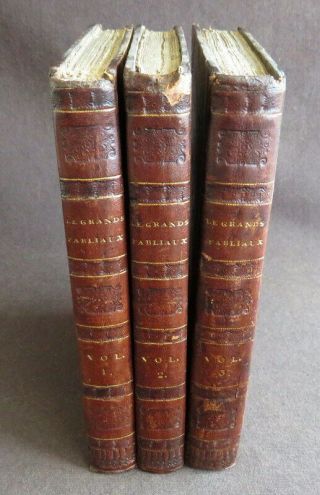 BEWICK 1815 FABLES 3v WOOCUTS Grand FABLIAUX TALES from FRENCH MANUSCRIPTS Way 2
