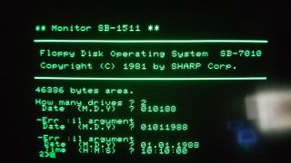 Sharp MZ - 80B CP/M System/bootdisk 5 DISKS.  Monitor,  Basic,  dBase II,  CPM OS,  etc. 5