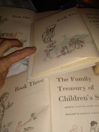 THE FAMILY TREASURY OF CHILDREN ' S STORIES - 3 VOLUME SET - 1956 - 2 first edition 2