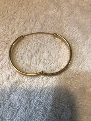 Vintage 14k Gold Hinged Baby Bracelet From Italy