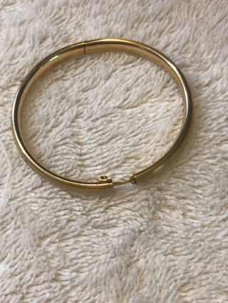 Vintage 14K gold hinged baby bracelet from Italy 3