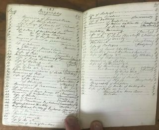 Victorian Book Collector Ledger Manuscript Contents Of Library Document