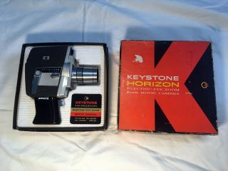 Vintage Keystone Horizon 8mm Film Movie Camera Model K - 830l With Pistol Grip