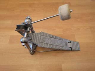 Vintage Tama Bass Drum Kick Pedal Strap Drive Action With Tama Beater