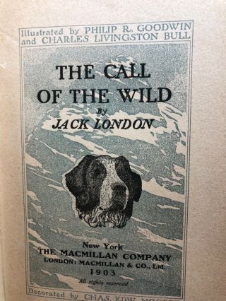 The Call of the Wild 1903 1st Edition 1st Printing Jack London Dogs Yukon Gold 3