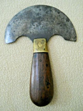 Vintage C S Osborne & Co Round Leather Knife / Newark N J