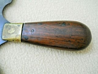 Vintage C S Osborne & Co Round Leather Knife / Newark N J 3