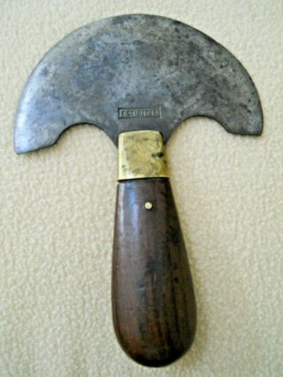 Vintage C S Osborne & Co Round Leather Knife / Newark N J 4