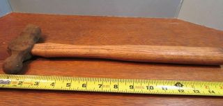 Vintage 15 " Hammer/mallet Woodworking W/ Handle