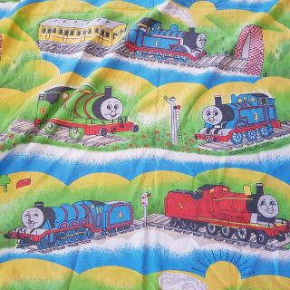 Thomas the Tank Engine Quilt Cover Vintage 1986 Kids Bedding Single Bed 2