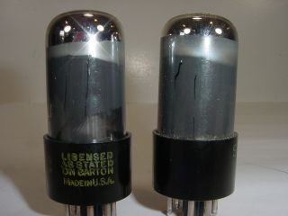 2 Vintage NOS Sylvania 6V6GT 6V6 Chrome Top Smoked Matched Amplifier Tube Pair 4