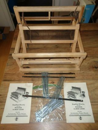 Vintage Handcrafters Peacock 12 - Inch Table Loom,  Waupun,  Wis,  Instructions 2