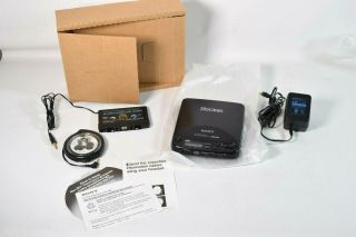 Vtg Sony Discman Model D - 121 Mega Bass Portable Cd Player Walkman W/ac
