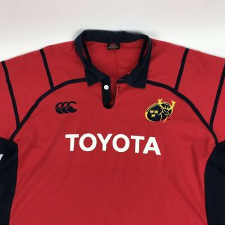 MUNSTER RUGBY SHIRT SIZE 2XL UNION JERSEY TOYOTA CANTERBURY | VINTAGE | A34 2